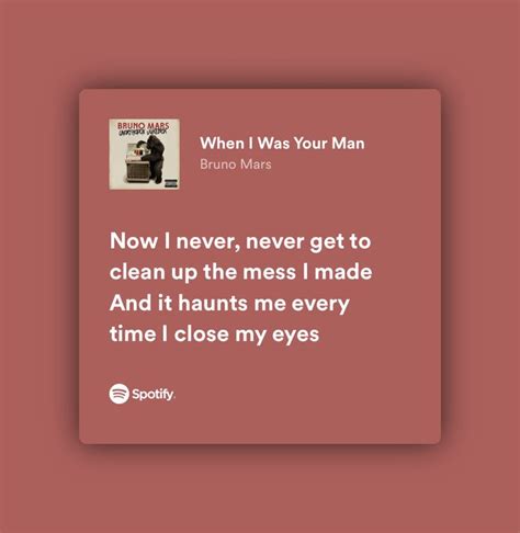 bruno mars when i was your man lyrics.